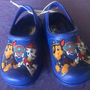 Paw Patrol Boys Slip-On Croc-Like Shoes NEW